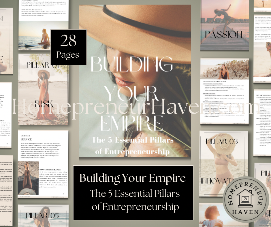 BUILDING YOUR EMPIRE: The 5 Essential Pillars of Entrepreneurship