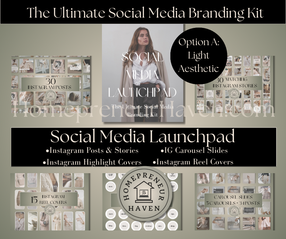 SOCIAL MEDIA LAUNCHPAD: The Ultimate Social Media Branding Kit (Light Version)