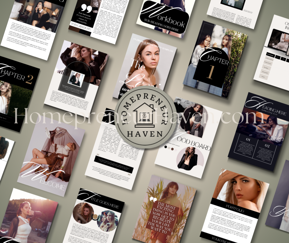 THE LEXI: 60 Pages of Luxury eBook Design & Worksheet Templates