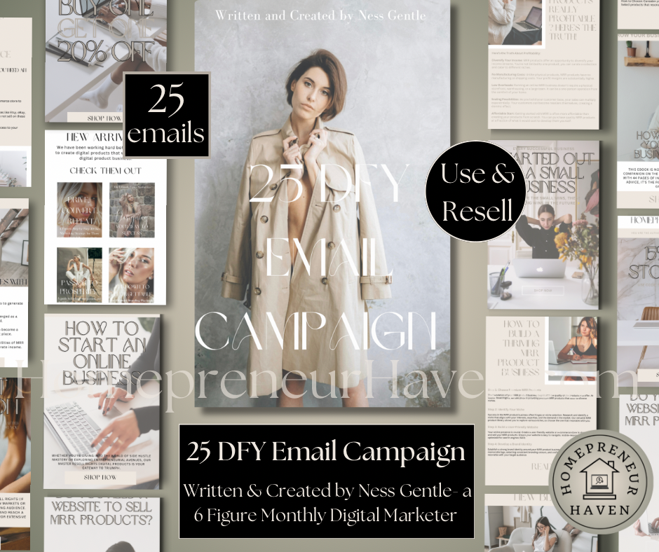 25 DFY EMAIL CAMPAIGN: Use & Resell