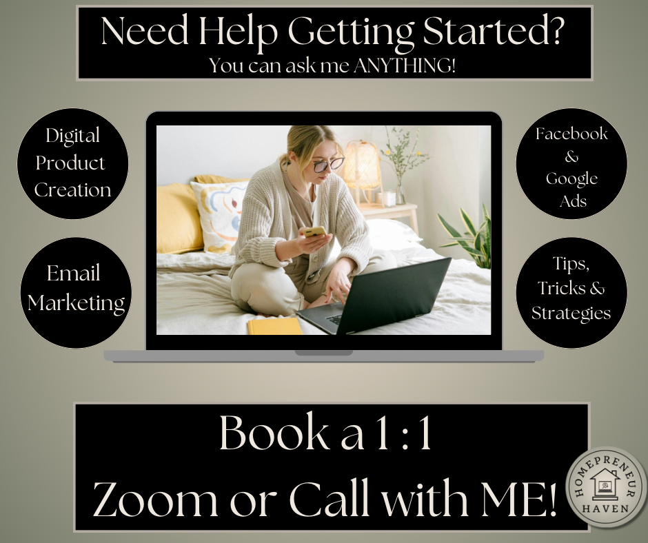 BOOK A 1:1 ZOOM or CALL with ME