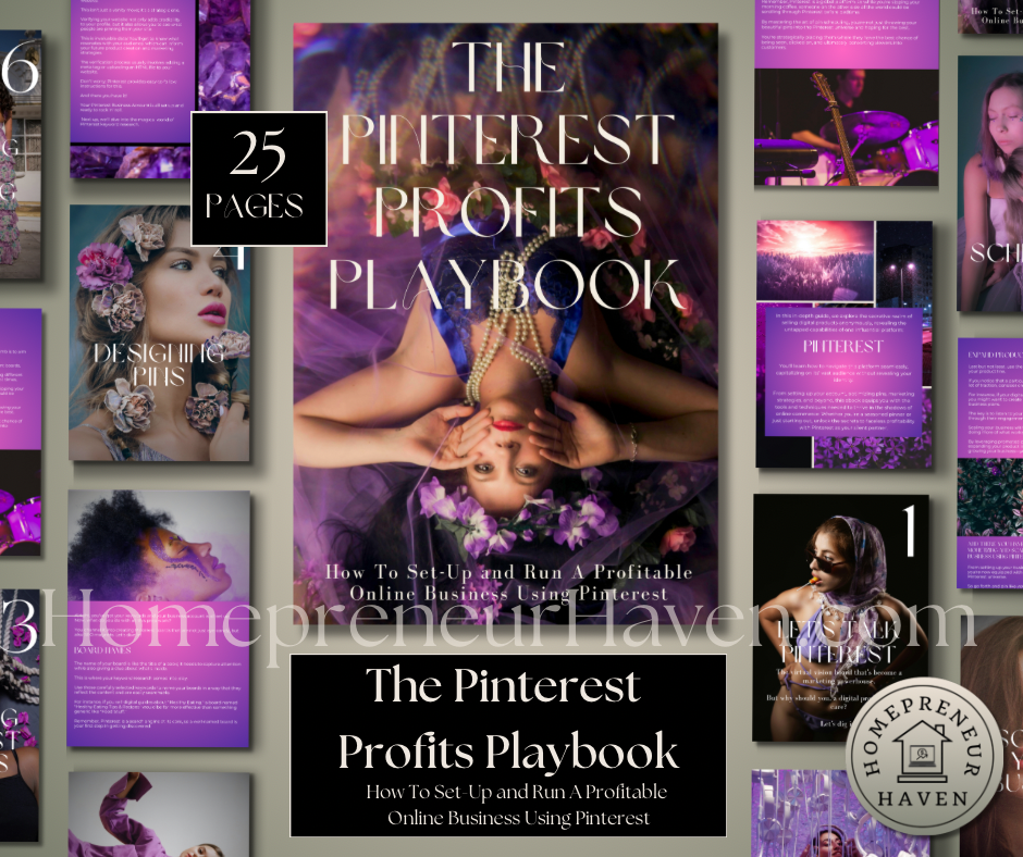 THE PINTEREST PROFITS PLAYBOOK: How to Set Up and Run a Profitable Online Business Using Pinterest