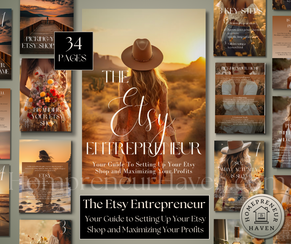 THE ETSY ENTREPRENEUR: Your Guide to Setting Up Your Etsy Shop and Maximizing Profits